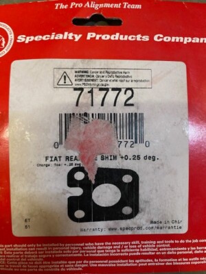 SPC Performance Rear Toe Shim + 0.25 Degree Fits 12 - 19 Fiat 500 - 71772