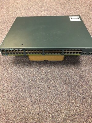 CISCO Catalyst 2960-X WS-C2960X-48FPD-L 48 Ports Network Switch w/C2960X-Stack