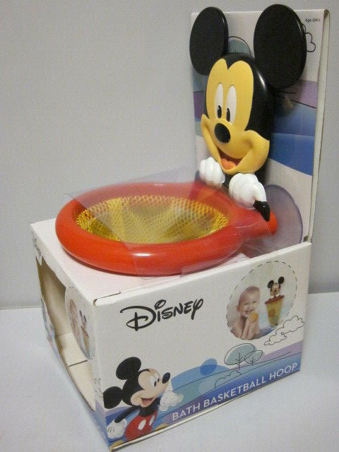 DISNEY BATH BASKETBALL HOOP WITH 3 BALLS - AGE 6 MONTHS AND UP