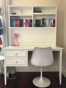White Desk With Hutch Bookcases Shelves Gumtree Australia