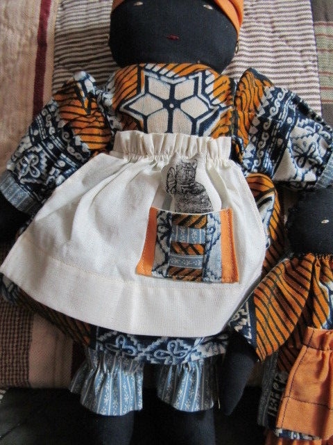REDUCED!!!  Vintage Artisan made Cloth Doll