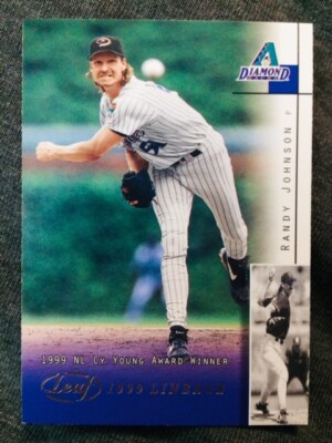 2002 Leaf #7 Randy Johnson 1999 Lineage Parallel Insert Card Rare 