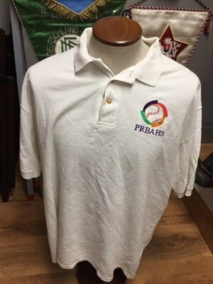 BASEBALL PUERTO RICO ACADEMY MAGLIA POLO RICAMATA UFFICIALE MARIO LOPEZ CHANG