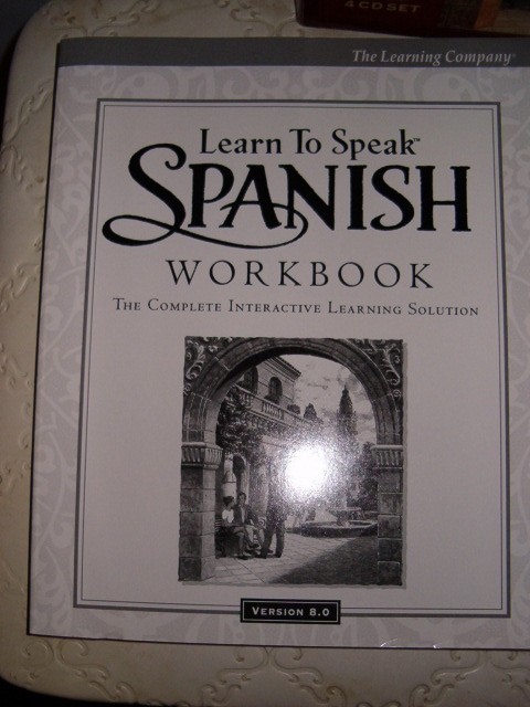 The Learning Company: Learn to Speak Spanish 4 CD's Set Version 8.0 Books Manual