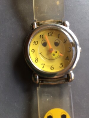 Vintage Happy Face Watch with New Battery Water Resistant