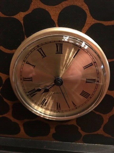 Animal print clock