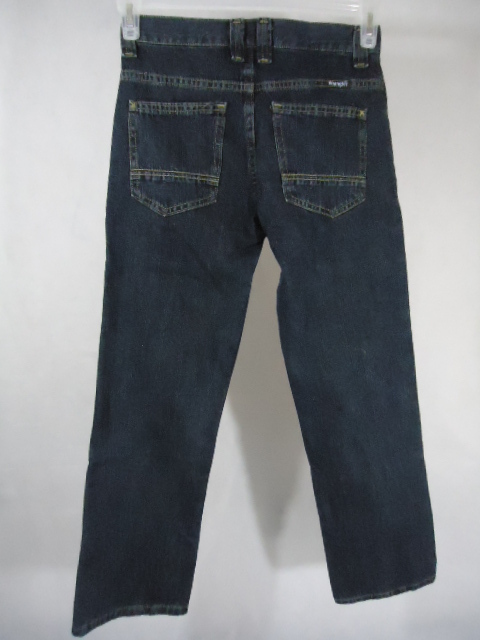 Wrangler Boy's Straight Regular Jeans Adjustable Waist 100% Cotton - 12 Regular