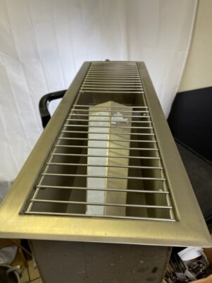 Deep Beverage Counter Drip Trough with Grate 32'' x10'' x8'' HIGH VOLUME