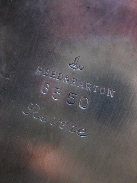 Reed & Barton Vintage 1955 Silverplate Pitcher #6550 Lid-Handle