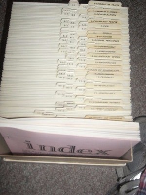 EXCERPTS FROM TALKS BY GENERAL AUTHORITIES Mormon LDS 72 Records Index Latter Da