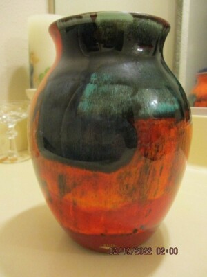 New Poole Gemstone Large 8 1/4 Pottery Vase (New Old Stock) ''sale''