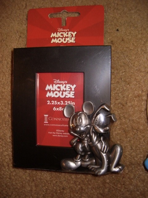 3 Disney's Mickey Mouse Frames Connoisseur pewter other pluto new & preowned