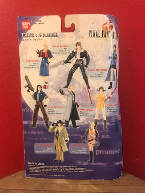 Final Fantasy VIII (8) Quistis Trepe Action Figure Bandai Extra Soldier 1999 FF8