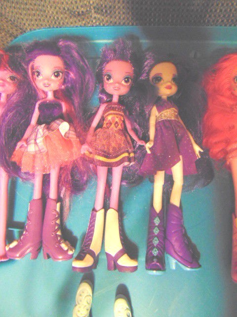Lot of 8 My Little Pony Equestria Girls Dolls Most w/Clothes Shoes