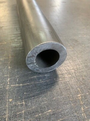 2'' OD x 3/8'' Wall DOM Seamless Round Tube x 3'' Long, Mild Steel Tubing