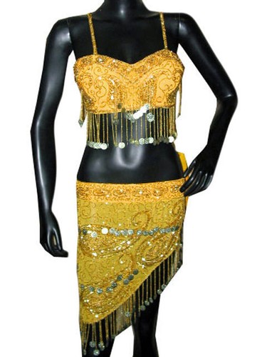 Gold Tone Jingle Belly Dancing Chain Statement Belt Waist  display picture 3