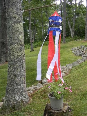 WIND DESIGNS Nylon STARS & STRIPES~CAROUSEL HORSES Windsock U pick Large 64