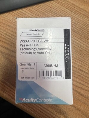 BRAND NEW ACUITY CONTROLS  WSXA PDT SA WH  WHITE OCCUPANCY SENSOR