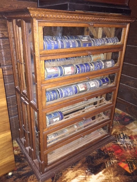 Antique Country Store Oak Country Store Ribbon Cabinet – AN Russell