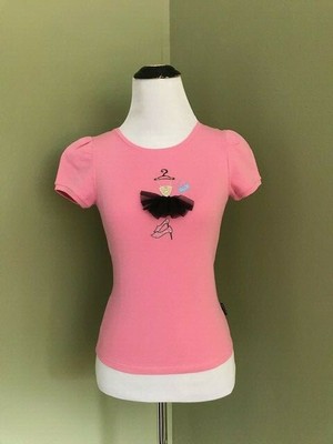 NWT SISLEY WOMEN'S PINK SHORT SLEEVE TOP SIZE XS