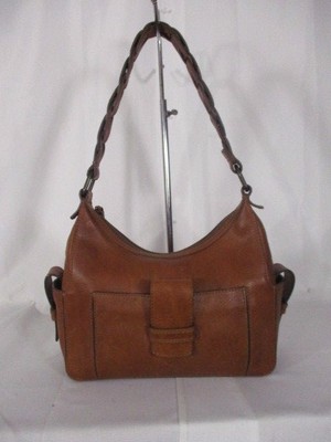 Banana Republic Brown Leather Shoulder Bag Handbag Purse Tote