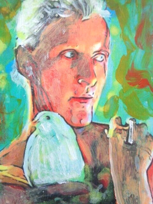 ACEO ATC  Sketch  - BLADE RUNNER - ROY BATTY  Art  ***** SALE!! SALE ENDS JAN 12