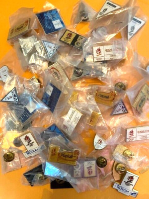 2026 MILANO OLYMPIC PINS BADGE TRADER 50 YOPLAIT VICAT TELECOM POSTAL COUBERTIN