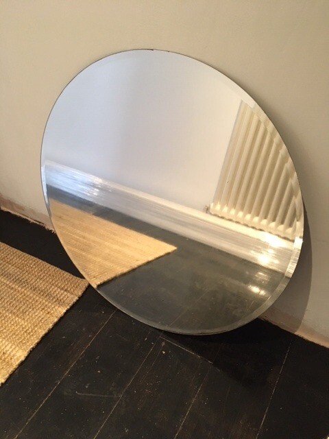 Large Circular Wall Mirror - Made com - USED - v stylish ...