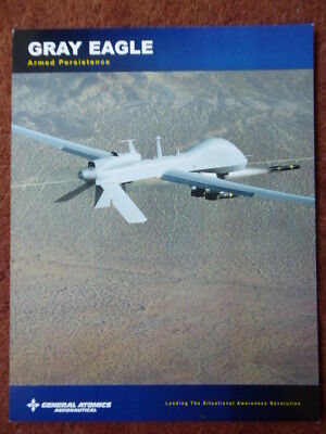 2016 GENERAL ATOMICS AERONAUTICAL DRONE GRAY EAGLE ARMED PERSISTENCE ISR STRIKE