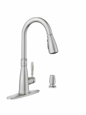 Moen Boman Pulldown Spot Resist Stainless Kitchen Faucet 87162SRS