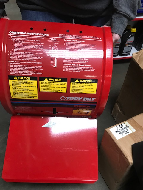 Troy Bilt roto tiller tine shield cover hood # 55076