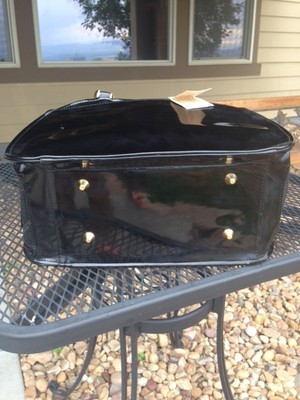 Dog/Cat/Pet/Carrier/Purse/Tote/Bag - Puchibag Bowling Ball - Black Patent - NEW