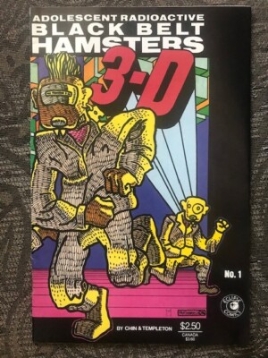 Adolescent Radioactive Black Belt Hamsters 3-D Comic Book #1 Eclipse 1986, New