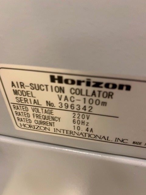 2007 Horizon VAC100 Bookletmaker 3 Tower Stitch Fold and Trimmer