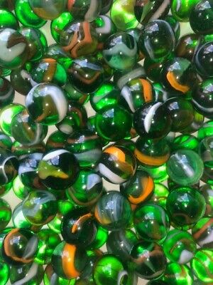 6 ''Jungle'' Marbles - Vacor/Mega Marbles for games, decor, crafts or collections