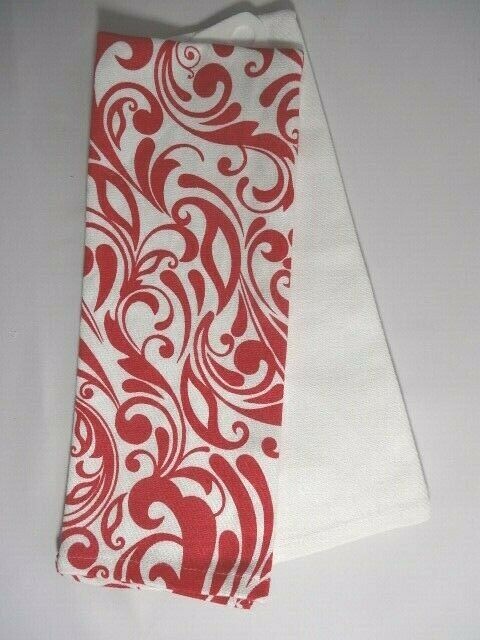 Spoon I Do Didn't Mean the Dishes Kitchen Towels Embroidered Text White Red