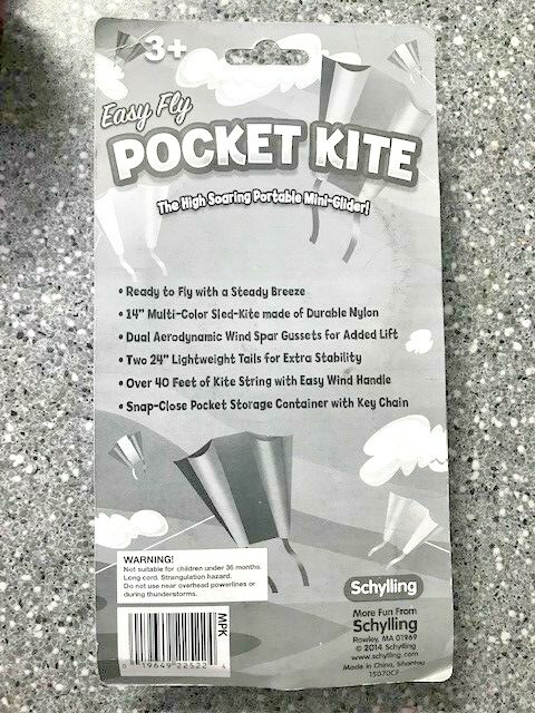 Schylling Easy Fly Pocket Kite  Brand New High soaring  mini glider  LOT OF 2
