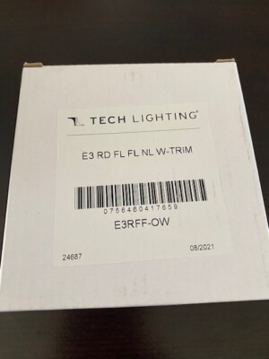 NEW IN BOX Element - By Tech Lighting - E3 RD FL BV LN W-TRIM 