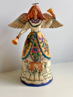 Jim Shore ''Proclaimer of Heaven's Glory'' Angel Figurine (114409), 2003, 10'' Tall