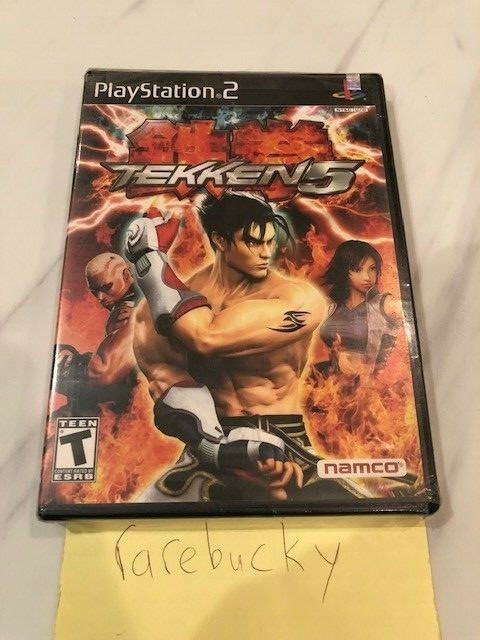 Tekken 5 (Playstation 2 PS2) NEW SEALED BLACK LABEL Y-FOLD W