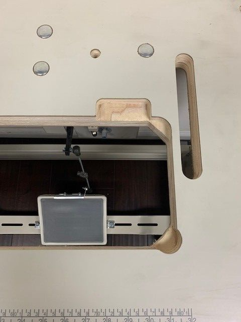 Industrial Sewing Table Top TSAA With Half Moon Corner Fit Single Needle Machine