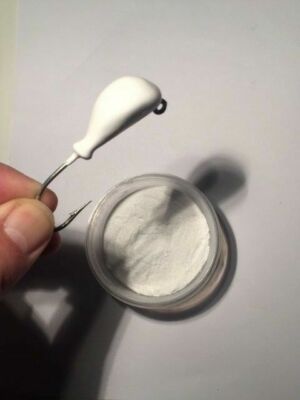 2oz BAG of POWDER PAINT FOR JIGHEADS-SPOONS-SPINNER 10 STANDART COLORS