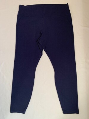 NWT Simply Vera Wang Women's Plus Navy Live-in High Rise Leggings 2x
