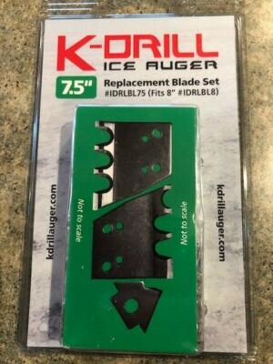 K-DRILL Ice Auger 7.5'' Replacement Blade Kit IDRLBL75 Also fits 8'' IDRLBL8 Drill