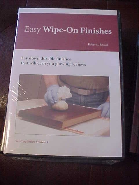 Easy Wipe-On Finishes Robert J. Settich Woodworking DVD  New