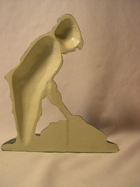 CAST IRON METAL GOLFER  DOORSTOP