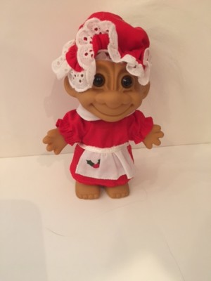 Vintage Russ X-Mas Ms. Claus Troll 6'' - New-Last in Inventory