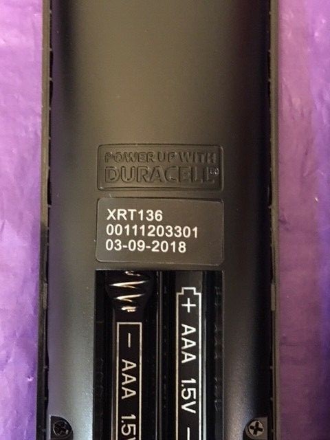 VIZIO D55X-G1 REMOTE XRT136