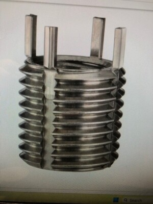 Keensert Stainless Locking Insert ,Jergens 1/2-13 ID x  5/8-11 OD..Lot of 2