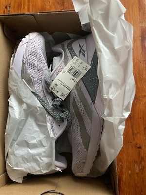 Reebok Women's Nano X1 Cross Trainer White/Purple/Grey Size 10.5M